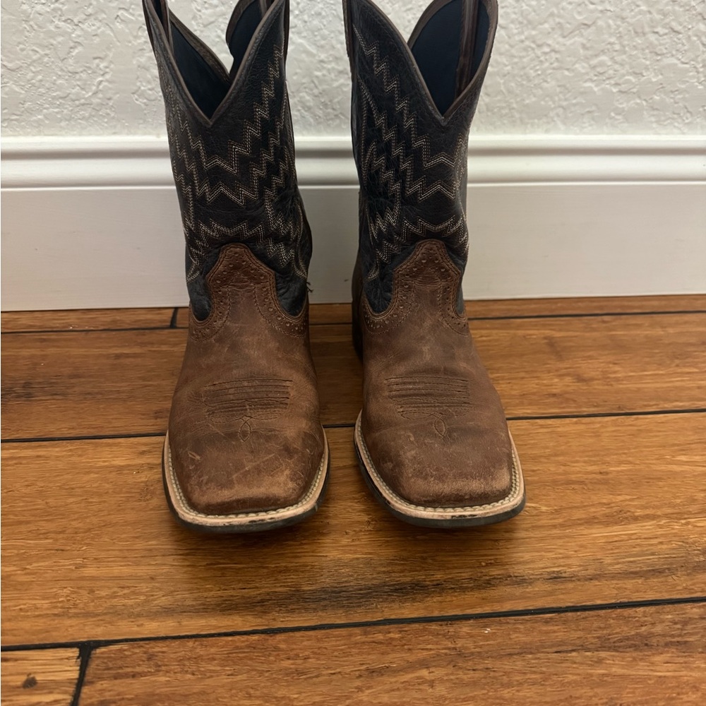 Ariat Boy’s Brown and Blue Western Boots
